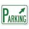 Signmission Parking W/ Arrow Pointing to Top Right Heavy-Gauge Alum Rust Proof Parking, 18" x 24", A-1824-23344 A-1824-23344 - alternate 1